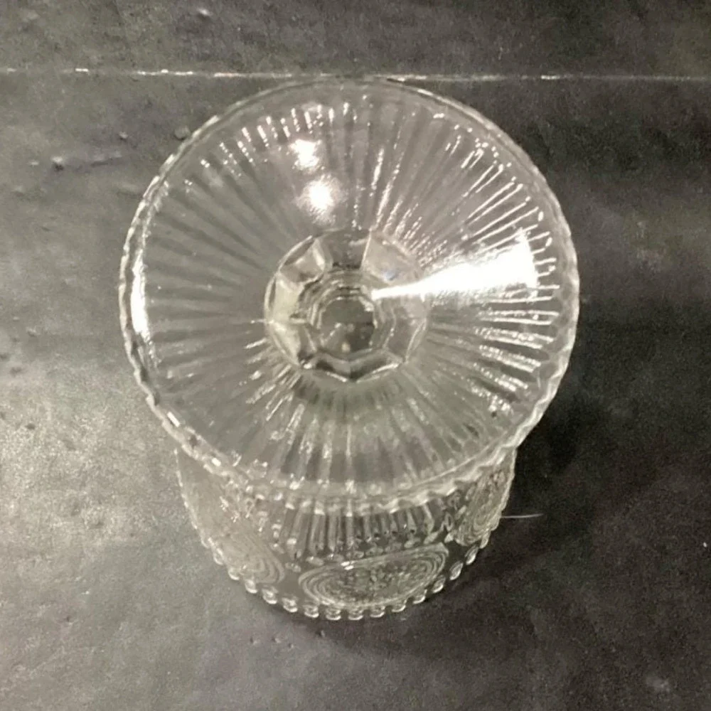 Target Bullseye Clear Wine Glasses, Set of 3, Vintage Inspired Goblets, Stemware